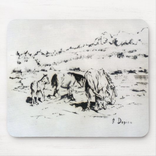 Tapis De Souris Caballos/Cabalos/Chevaux (Devant)