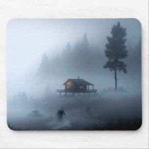 Tapis De Souris Cabine de journaux par le lac Haunted