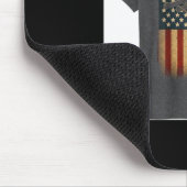 Tapis De Souris Câble électrique drapeau américain Lineman Rétro (Coin)