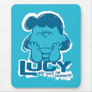 Tapis De Souris cacahuètes Lucy Who Says I'm Crabby? ?