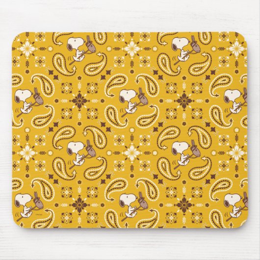 Tapis De Souris cacahuètes | Snoopy Bandana Cowboy (Devant)