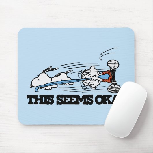 Tapis De Souris cacahuètes | Snoopy & Linus (Avec souris)