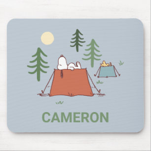 Tapis De Souris cacahuètes Snoopy & Woodstock Ajouter Votre No