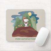 Tapis De Souris cacahuètes | Snoopy & Woodstock Satisfaction pure (Avec souris)