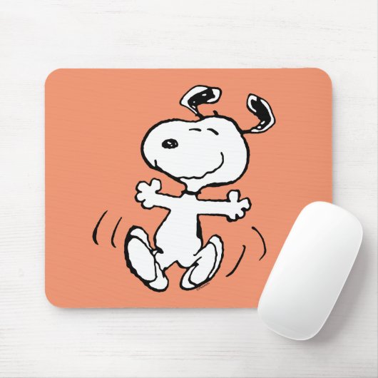 Tapis De Souris cacahuètes | Une Danse Heureuse Snoopy (Avec souris)