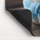 Tapis De Souris Cacao chaud avec écharpe d'hiver (Coin)