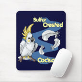 Tapis De Souris Cacatoès crêté Mousepad de soufre de "Cutie" (Avec souris)