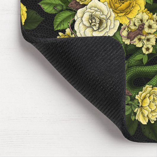 Tapis De Souris Caché en rose, jaune et vert (Coin)