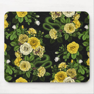 Tapis De Souris Caché en rose, jaune et vert