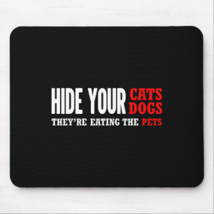 Tapis De Souris Cachez Vos Chats Votez Trump Élection 2024 