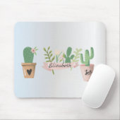 Tapis De Souris Cactus adorable, argenté (Avec souris)