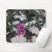 Tapis De Souris Cactus Challa en fleurs (Avec souris)
