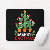 Tapis De Souris Cactus Christmas Tree Funny Merry Cactmas Cactus M (Avec souris)