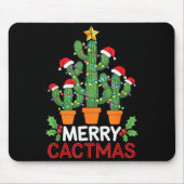 Tapis De Souris Cactus Christmas Tree Funny Merry Cactmas Cactus M (Devant)