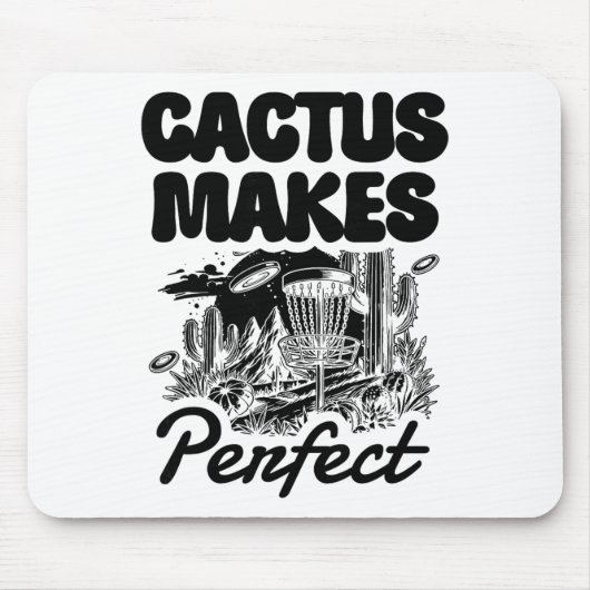 Tapis De Souris Cactus crée une aventure de disc golf parfaite (Devant)