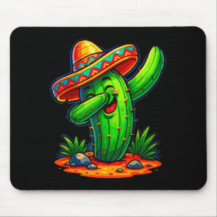 Tapis De Souris Cactus dabbing cinco de mayo mexicain