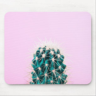 Tapis De Souris Cactus de Prickley sur le rose