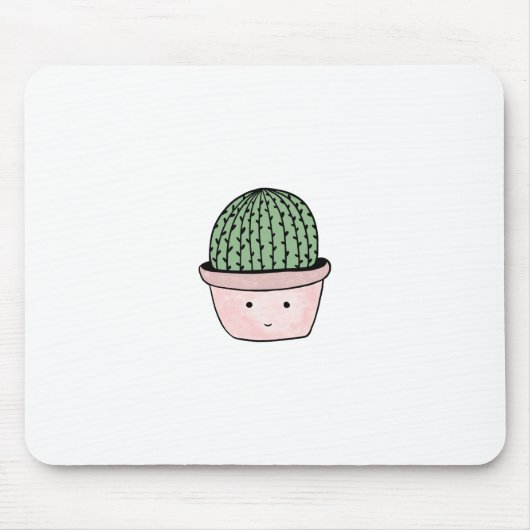 Tapis De Souris Cactus de sourire mignon (Devant)