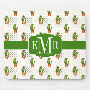 Tapis De Souris Cactus et motif de point succulent de Polk