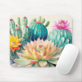 Tapis De Souris Cactus Et Succulents (Avec souris)