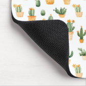 Tapis De Souris Cactus pointillés sur blanc (Coin)