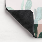 Tapis De Souris Cactus rose moderne (Coin)