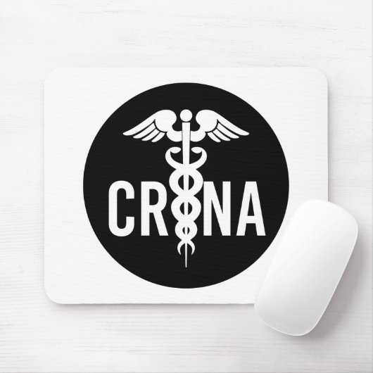 Tapis De Souris Cadeau anesthésiste certifié CRNA (Avec souris)