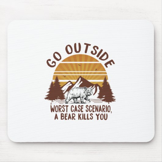 Tapis De Souris Cadeau Camper | Sortir du pire scénario Coque (Devant)