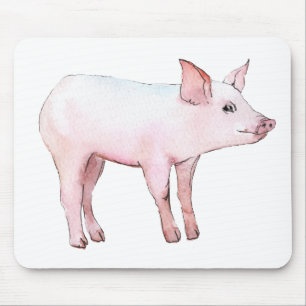 Tapis De Souris Cadeau Cochon Mignon Femme Agriculteur Fille de Fe