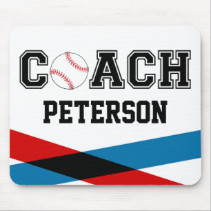 Tapis De Souris Cadeau de baseball personnalisé cadeau enseignant