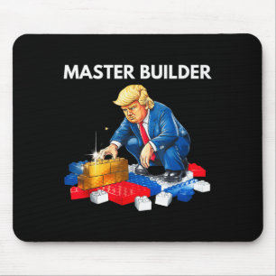 Tapis De Souris Cadeau de blocs de construction de maître construc