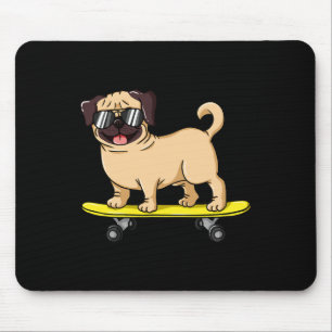 Tapis De Souris Cadeau de chien de skateboard pour un amateur de p