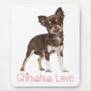 Tapis De Souris Cadeau de Chien Mignon à Poils Longs Chihuahua Drô