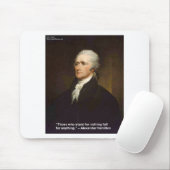 Tapis De Souris Cadeau de citation de Hamilton Fall For Anything (Avec souris)
