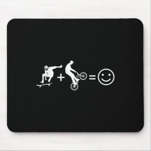 Tapis De Souris Cadeau de cycliste BMX et de skater Skateboard
