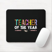 Tapis De Souris Cadeau De Fête De Professeur De L'Année Professeur (Avec souris)