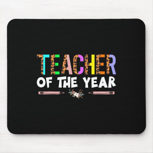Tapis De Souris Cadeau De Fête De Professeur De L'Année Professeur (Devant)