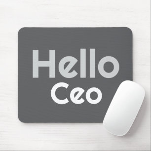 Tapis De Souris Cadeau de fille HelloCeo gris élégant moderne pers