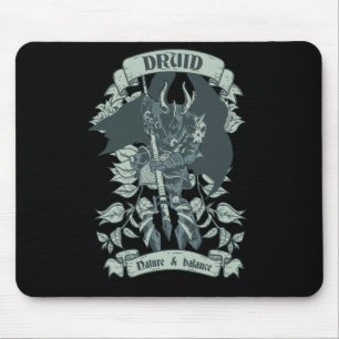 Tapis De Souris Cadeau de Halloween Guerrier Druide pour les fans