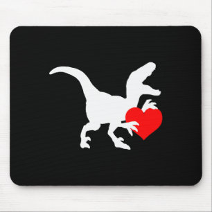 Tapis De Souris Cadeau de la Saint-Valentin Amour de Raptor Dino R