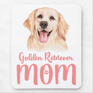Tapis De Souris Cadeau de maman de chiot golden retriever mignon