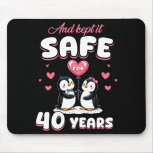 Tapis De Souris Cadeau de mariage pour 40 ans de mariage Couple de