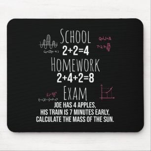 Tapis De Souris Cadeau de maths drôle pour les adolescentes et les