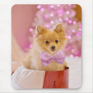 Tapis De Souris Cadeau de Noël Chien Chiots