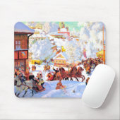 Tapis De Souris Cadeau de Noël d'art russe (Avec souris)