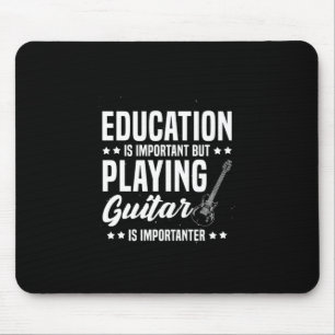 Tapis De Souris Cadeau de Noël Jouer de la guitare est important