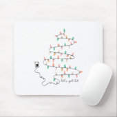 Tapis De Souris Cadeau de Noël laissez s'éclairer (Avec souris)