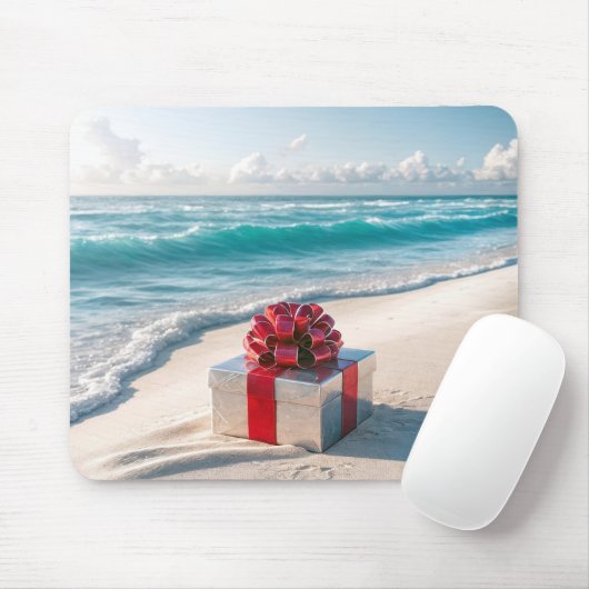 Tapis De Souris Cadeau de Noël Ocean Seashore (Avec souris)