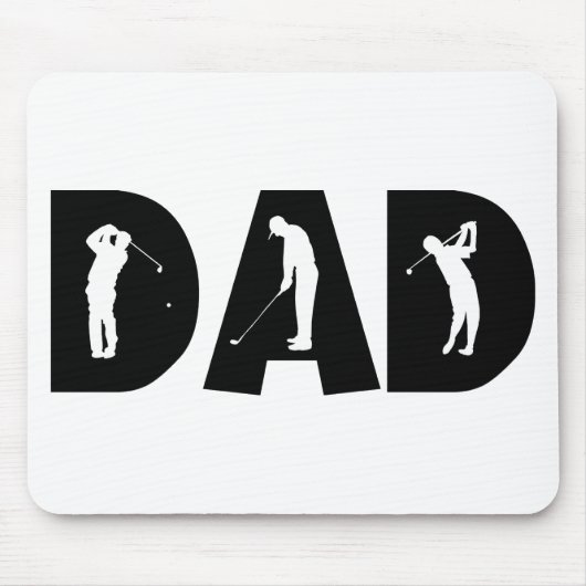 Tapis De Souris Cadeau de papa de golf (Devant)