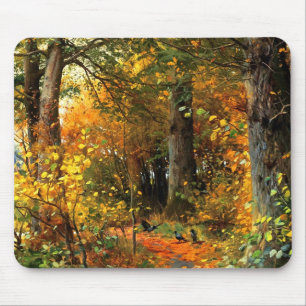 Tapis De Souris Cadeau de peinture de paysages d'automne
